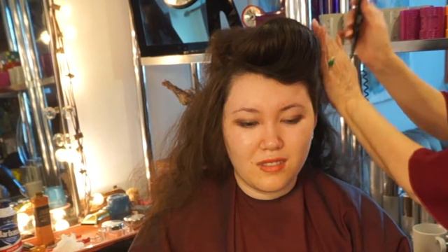 Gibson Girl Edwardian + Victorian in depth full tutorial by Lisa Fiorentino Hairstream.tv смотреть онлайн