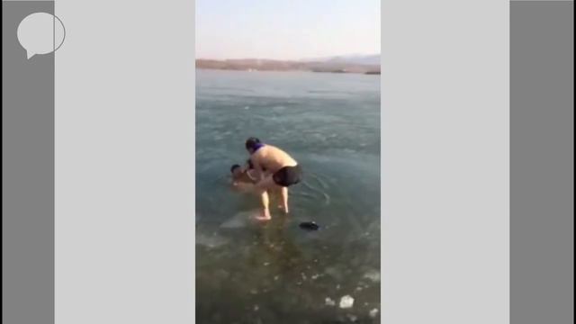 Китаец проплыл мимо проруби смотреть онлайн