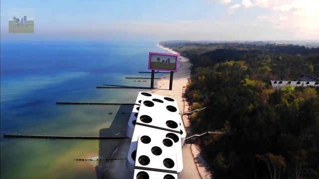 Domino Effect - The largest domino simulation on Real Footage V6 near sea beach смотреть онлайн