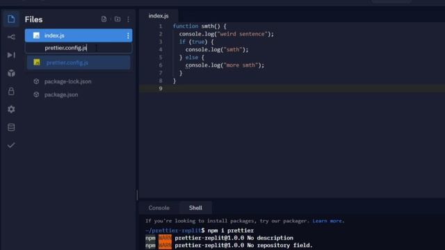 Use Prettier in Replit ? смотреть онлайн