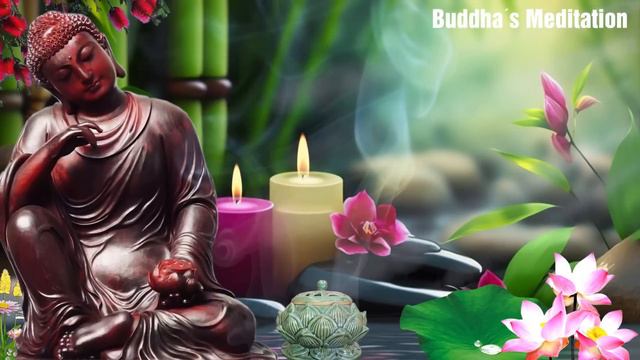 Buddha's Peaceful Lotus Lake In The Forest | Flute Meditation | Remove All Negative Energy смотреть онлайн