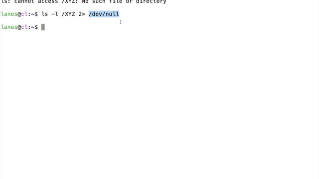 Redirecting unwanted output to /dev/null смотреть онлайн