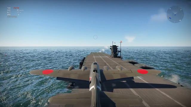 War Thunder - perfect land - B-17 on aircraft carrier смотреть онлайн