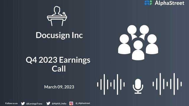 Docusign Inc Q4 2023 Earnings Call смотреть онлайн