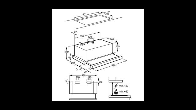 Вытяжка 60 см AEG — Вытяжки кухонные смотреть онлайн