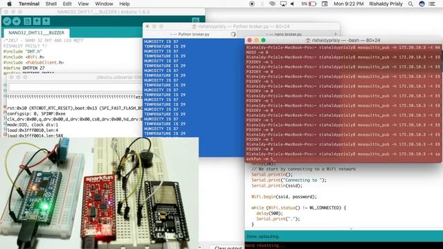Multiple MQTT Client Using ESP32 смотреть онлайн