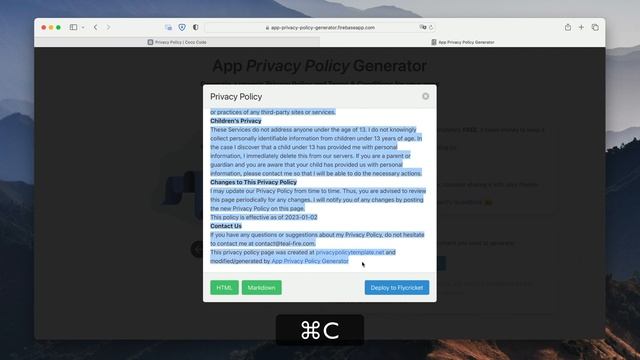 Privacy policy for your game? No problem! (generate and publish) смотреть онлайн