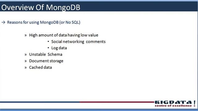 introduction to mongodb,overview of mongodb,why should use mongodb,where should use mongodb смотреть онлайн