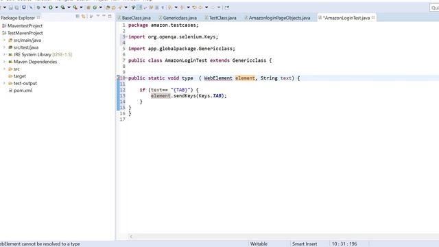 POM Part 2 Selenium Automation Testing -Method for sendkeys ' смотреть онлайн