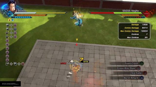Xenoverse 2 Combo:Deimos's Ice and Fire CrossCannon смотреть онлайн