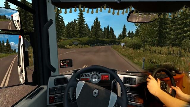 ★Renault Magnum - Euro Truck Simulator 2 with Logitech G27 | Steering wheel camera #12 смотреть онлайн
