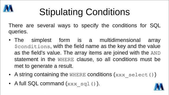 Moodle Development - The Database Manipulation API смотреть онлайн