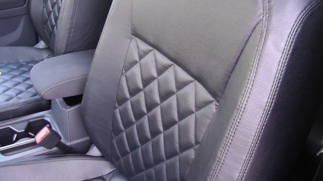 Авточехлы из экокожи для Фольксваген Тигуан 2 поколение Ромб Установка смотреть онлайн
