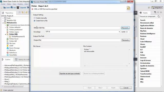 Tuto ETL Talend Open Studio - Comment configurer un schéma XML смотреть онлайн