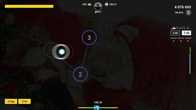 [7.35⭐] g4z1r | Himeringo - Ringo Uri no Utakata Shoujo [Happy] | +HD 99.44% FC (#86 548pp) - osu! смотреть онлайн