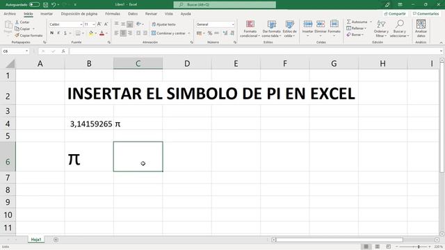 Como escribir PI en Excel π смотреть онлайн