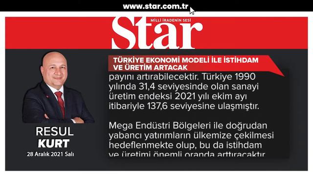 Türkiye Ekonomi Modeli ile istihdam ve üretim artacak - Resul Kurt (28.12.2021) смотреть онлайн