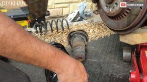 Volvo XC60 Broken Rear Coil Spring Replacement Job. How to Change the Coil Spring on Volvo XC Serie