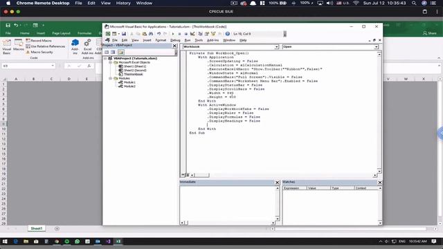 Automatically Hide Excel Menus, Bars, Etc Upon Opening using Excel VBA Code to Look Like an App смотреть онлайн