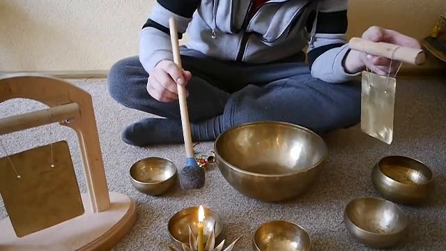 Поющие чаши. Тибетские чаши. Набор поющих чаш "Очарование !!!" смотреть онлайн