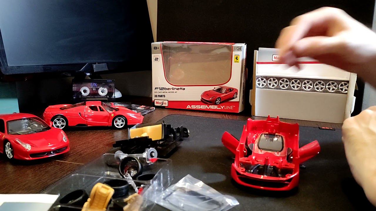 #maisto #bburago #ferrari #adrytb Сборка Ferrari F12 Berlinetta Maisto 1/24 Die-cast Metal Model Kit