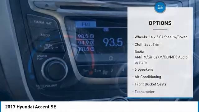 2017 Hyundai Accent SE Ironman Silver Metallic In Chattanooga 31337P