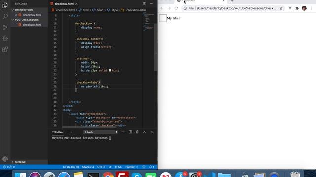 Create custom checkbox with HTML and CSS (No JavaScript!) смотреть онлайн