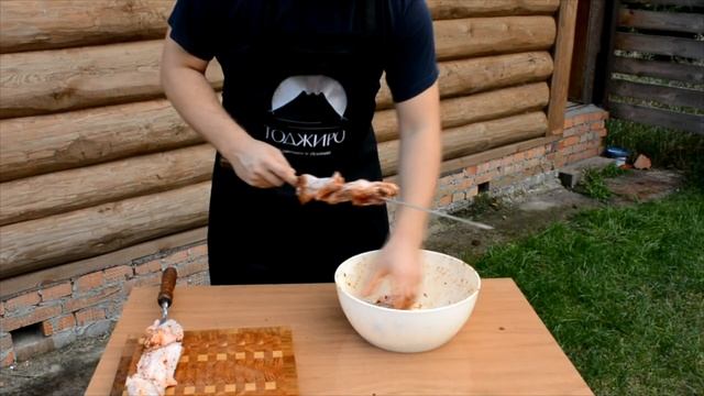 Шашлык из крыльев индейки. смотреть онлайн