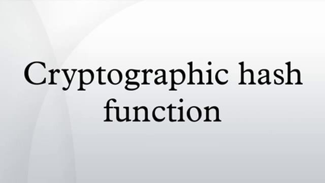 Cryptographic hash function смотреть онлайн