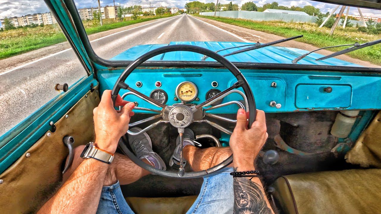 1976 ИНВАЛИДКА СМЗ С-3Д - ТЕСТ-ДРАЙВ ОТ ПЕРВОГО ЛИЦА смотреть онлайн