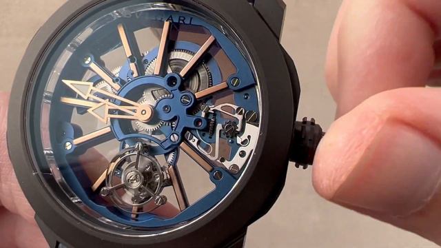 Bulgari Octo Roma Tourbillon Sapphire 103154 BVLGARI Watch Review смотреть онлайн