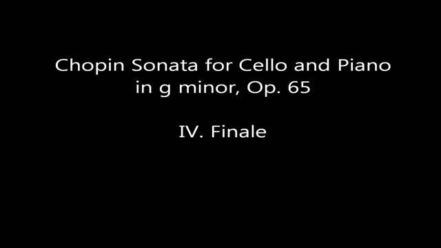Chopin Cello sonata mov 4 смотреть онлайн