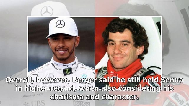 Lewis Hamilton is 'on the same level' as Ayrton Senna – Gerhard Berger | F1 смотреть онлайн