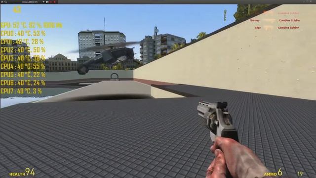 Тест: Garrys Mod (FX 8320@4.2GHz+9600 GT) смотреть онлайн