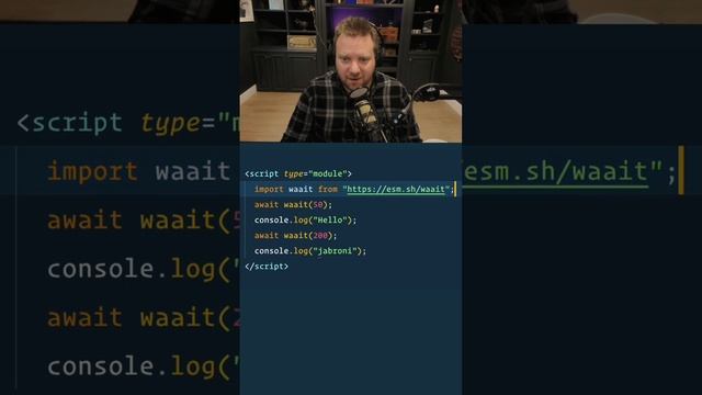 ? You can use type="module" in a script block? Import external deps and use top level await! смотреть онлайн