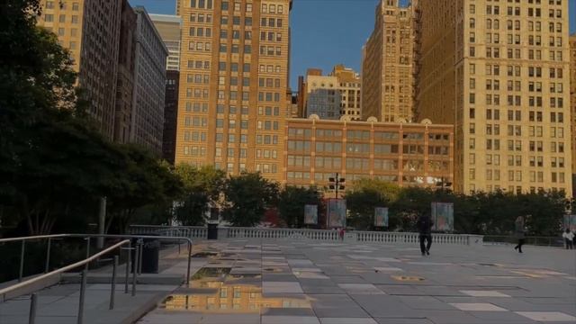 [4K] Monthly Chicago City Walk - Oct Special Foliage Color and Sun Rise / Прогулки по Чикаго смотреть онлайн