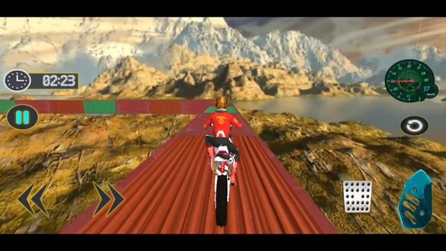 Bike Racing 3D games - crazy Bike sky stunt game #motobike to play android смотреть онлайн