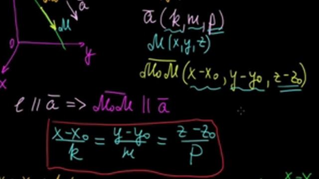 §50 Канонические уравнения прямой смотреть онлайн