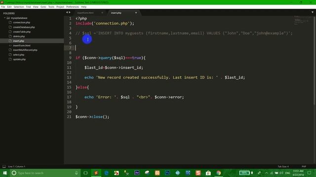 PHP MySQL HTML Tutorial part 7 (basic) - insert by dynamic form смотреть онлайн