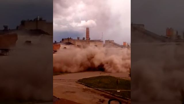 Демонтаж кирпичной дымовой трубы "Новогрудский завод газовой аппаратуры" г.Новогрудок Гродненской о смотреть онлайн