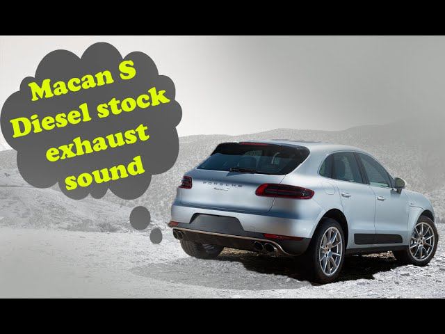 Porshe Macan S Diesel Stock Exhaust