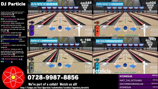 ParticlePlay #1161 - Strike! Ten Pin Bowling #10: CANDLEPIN! THE REAL BOWLING CHALLENGE! (4-way co смотреть онлайн