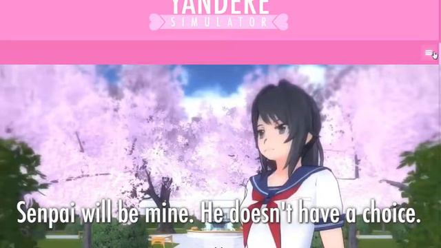 Пасхалка из игры Yandere на официальном сайте!!!  Fangirl?