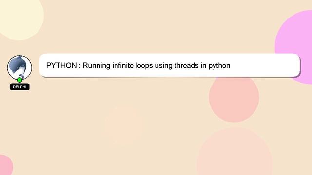 PYTHON : Running infinite loops using threads in python смотреть онлайн