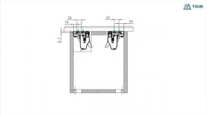 Монтаж мебельного ящика на направляющих скрытого монтажа Firmax 3D Control-(1080p25).webm