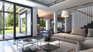 Дом хай-тек двухэтажный с панорамными окнами, гаражом, вторым светом - 269 кв. м, проект «Милан»