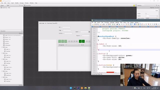 Journey(JavaFX)S2E10 CSS SceneBuilder TextField Label ListView DatePicker Basic Design Explanation смотреть онлайн