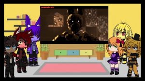 FNAF 1 + Clara Afton React to "Springtrap's Finale" | Gacha Club | FNAF | MyAU |#14