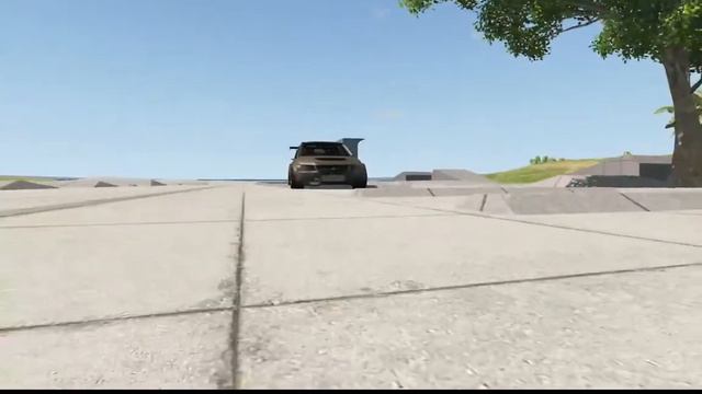Beamng drive Mitsubishi Evo IX suspension test смотреть онлайн