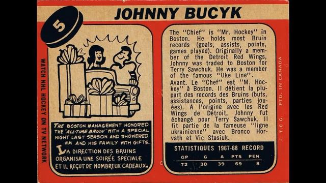 Johnny Bucyk NHL Hockey Cards смотреть онлайн